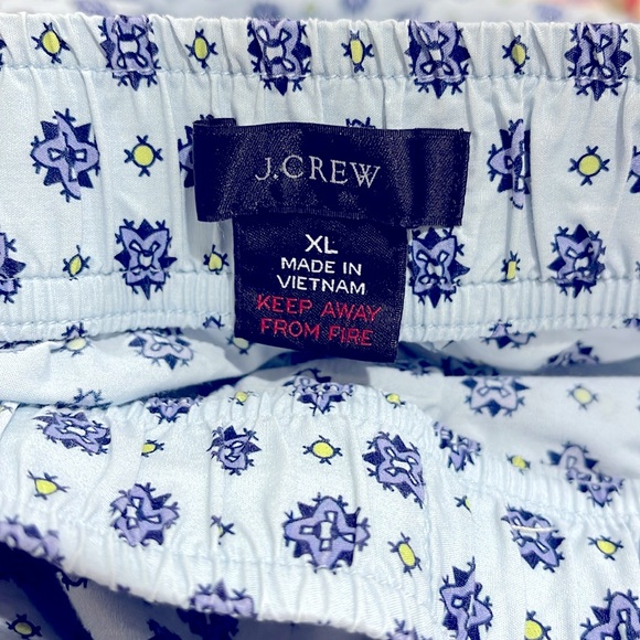 J.Crew like new cotton Poplin wide leg pajama pants with pockets sz XL - Picture 7 of 10